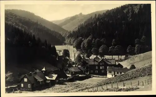 Ak Gabel  im Thüringer Wald, Ortsansicht