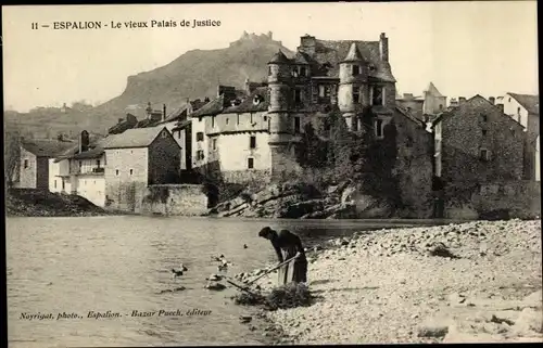 Ak Espalion Aveyron, Le vieux Palais de Justice