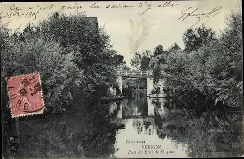 Ak Vernon Eure, Pont du Bras de St-Jean