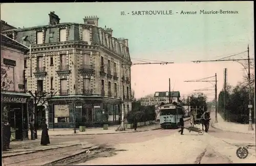 Ak Sartrouville Yvelines, Avenue Maurice Berteaux
