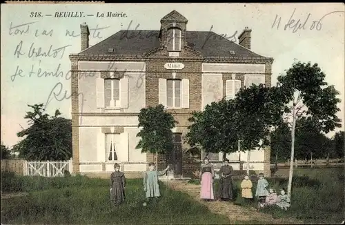 Ak Reuilly Eure, La Mairie