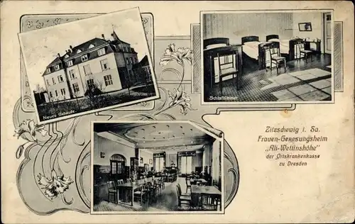 Ak Zitzschewig Radebeul Sachsen, Frauengenesungsheim Alt Wettinshöhe