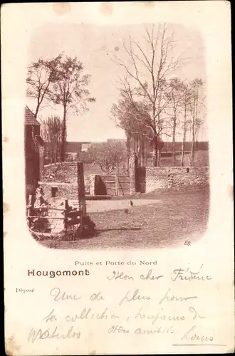 Ak Hougomont Wallonisch Brabant, Puits Et Porte Du Nord