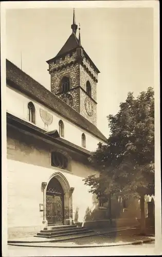 Ak Schaffhausen am Rhein Schweiz, St. Johann-Kirche