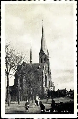 Ak Oude Pekela Groningen Niederlande, R. K. Kerk