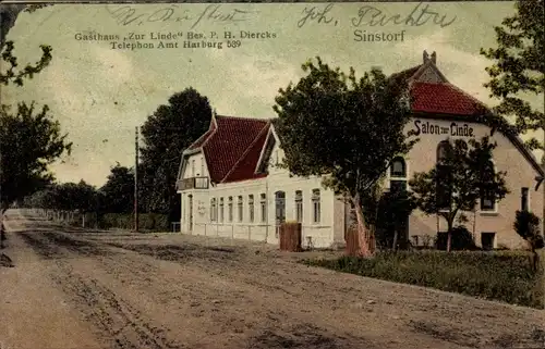 Ak Hamburg Harburg Sinstorf, Gasthaus zur Linde