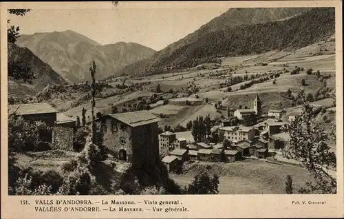 Ak La Massana Andorra, Gesamtansicht