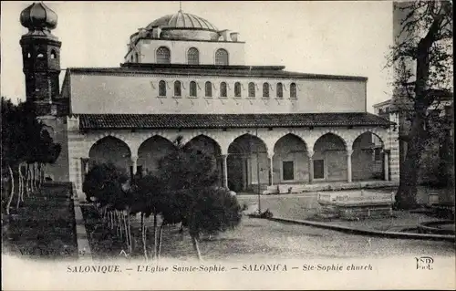 Ak Saloniki Thessaloniki Griechenland, L'Eglise Sainte Sophie