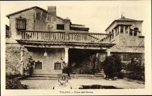Ak Toledo Kastilien La Mancha Spanien, Casa del Greco