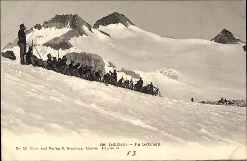 Ak Schweizer Armee, Gebirgsartillerie, Artillerie de montagne, Leckihorn