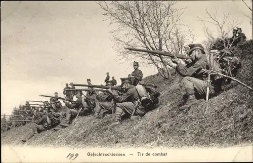 Ak Schweizer Armee, Gefechtsschießen, Tir de combat