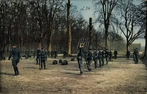 Ak Schweizer Armee, Gewehrturnen, Gymnastique avec arme