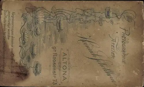 CdV Kinderportrait, Kleines Mädchen mit Puppe