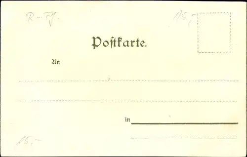 Litho Remagen im Kreis Ahrweiler, Apollinariskirche, Rolandsbogen, Rolandseck, Nonnenwerth