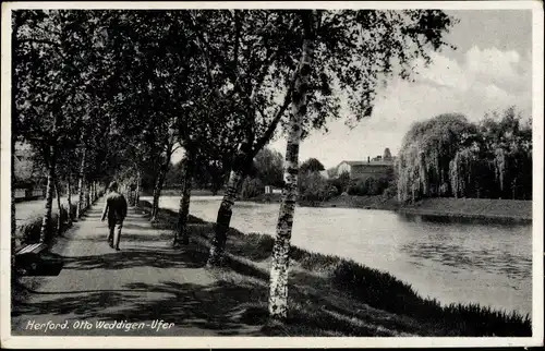 Ak Herford in Westfalen, Otto Weddigen-Ufer