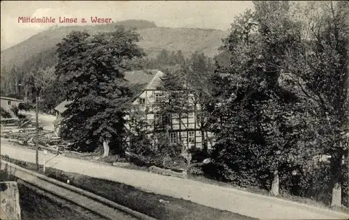 Ak Linse Bodenwerder an der Weser, Mittelmühle