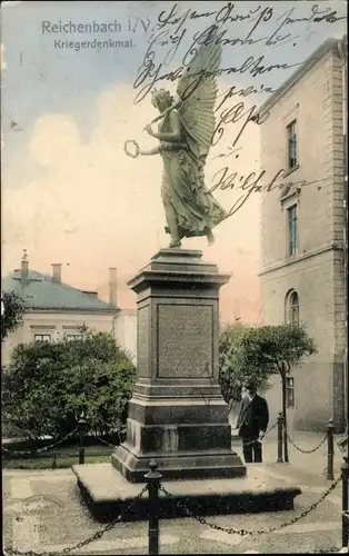 Ak Reichenbach im Vogtland, Kriegerdenkmal