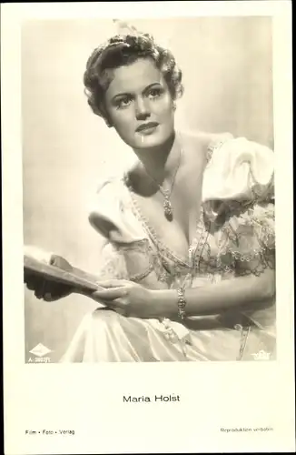 Ak Schauspielerin Maria Holst, Portrait