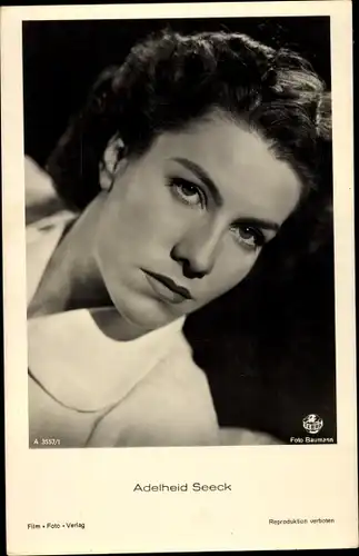 Ak Schauspielerin Adelheid Seeck, Portrait, Terra Film, A 3557/1