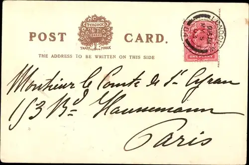 Passepartout Ak London City England, St. Paul's Cathedral