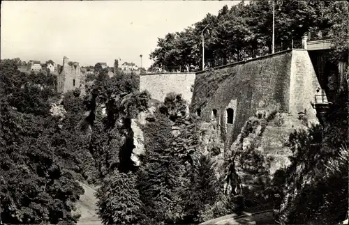 Ak Luxemburg Luxembourg, Les Rochers du Bock