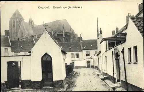 Ak Kortrijk Courtrai Westflandern, Beguinage