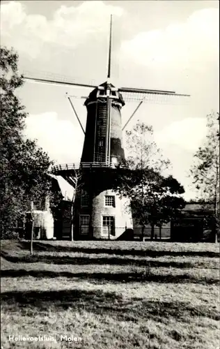 Ak Hellevoetsluis Südholland, Molen