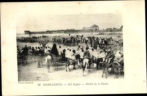 Ak Marrakesch Marokko, Aid Seghir, Defile de la Garde