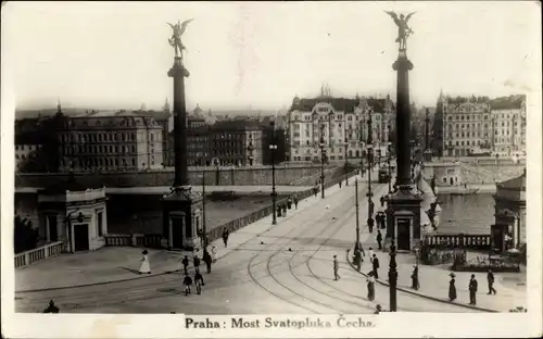 Ak Praha Prag Tschechien, Most Svatopluka Cecha, Brücke