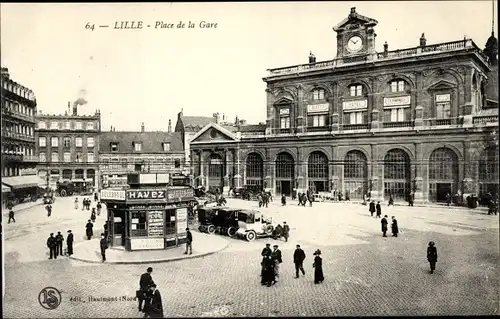 Ak Lille Nord, Place de la Gare, Kiosk