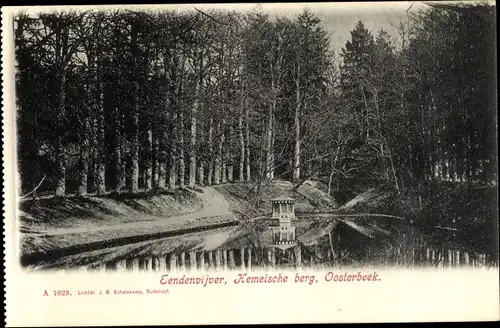 Ak Oosterbeek Renkum Gelderland, Eendenvijver, Kemelsche berg