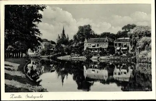 Ak Zwolle Overijssel Niederlande, Stadsgracht