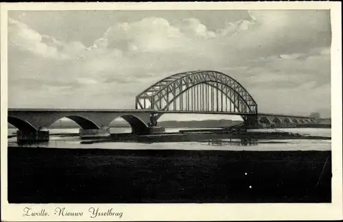 Ak Zwolle Overijssel Niederlande, Nieuwe Ysselbrug