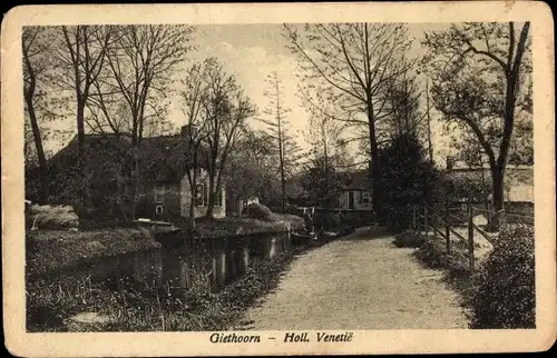 Ak Giethoorn Overijssel Niederlande, Holl. Venetie