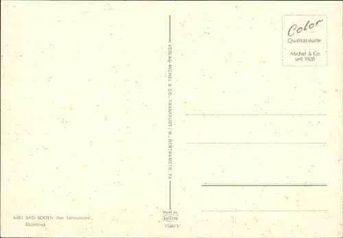 Ak Bad Soden Salmünster in Hessen, Rhönblick, Panorama