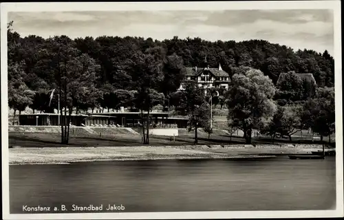 Ak Konstanz am Bodensee, Strandbad Jakob