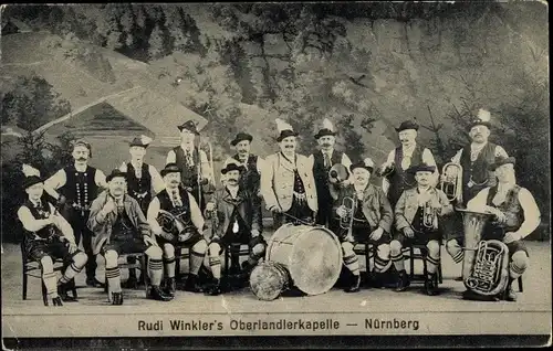 Ak Nürnberg in Mittelfranken, Rudi Winklers Oberlandlerkapelle