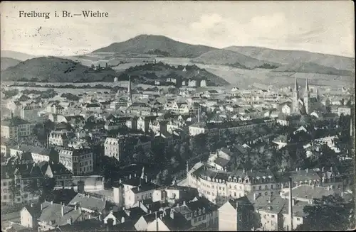 Ak Wiehre Freiburg im Breisgau, Panorama