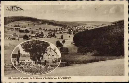 Ak Unter Mossau Mossautal im Odenwald, Siefertsches Kinder Ferienheim, Panorama
