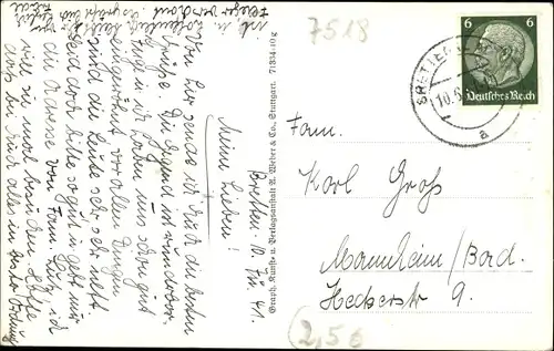 Ak Bretten in Baden, Schwimmbad, Gesamtansicht