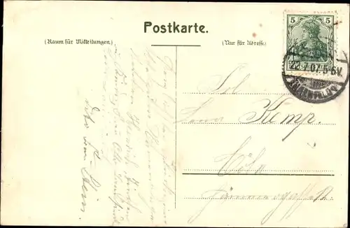 Ak Köln am Rhein, Stadtwald, Hauptrestaurant, Ruderer auf Teich