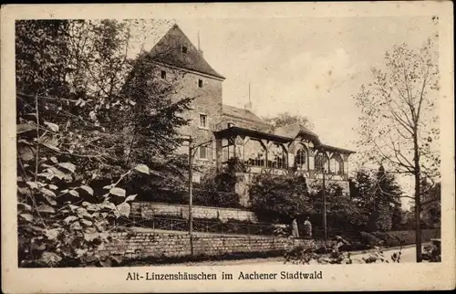 Ak Aachen in Nordrhein Westfalen, Stadtwald, Alt Linzenshäuschen, Außenansicht