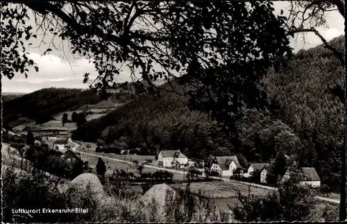 Ak Erkensruhr Simmerath in der Eifel, Ortsansicht, Hubertus Cafe