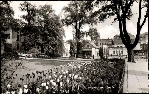 Ak Lüdenscheid im Märkischen Kreis, Partie am Straßenstern