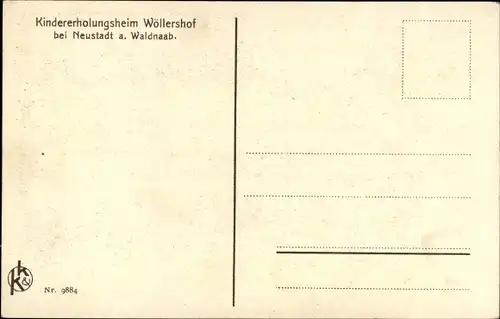 Ak Wöllershof Störnstein in der Oberpfalz Bayern, Kindererholungsheim Wöllershof, Verwaltungsgebäude