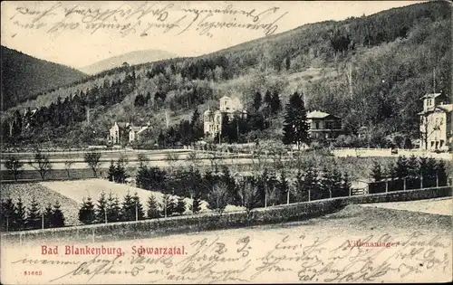 Ak Bad Blankenburg in Thüringen, Schwarzatal, Villenanlagen