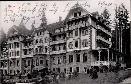 Ak Villingen im Schwarzwald, Waldhotel, Außenansicht