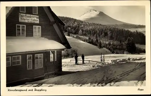 Ak Oberschönau Steinbach Hallenberg im Thüringer Wald, Kanzlersgrund mit Ruppberg, Winter