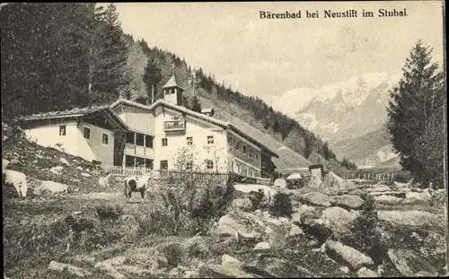 Ak Neustift im Stubaital in Tirol, Bärenbad