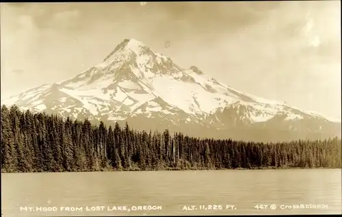 Ak Mount Hood Oregon USA, from Lost Lake
